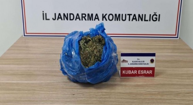 2 kilo kubar esrar ele geçirildi: 1 gözaltı