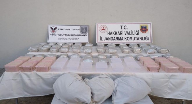 98 kilo 600 gram uyuşturucu ele geçirildi