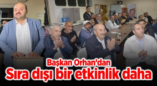 Başkan Orhan’dan işçilere 1 Mayıs sürprizi