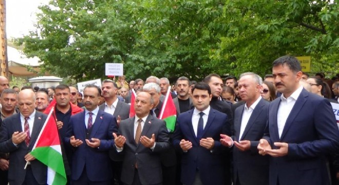 Cemevinden İsrail’e protesto, Filistin’e destek