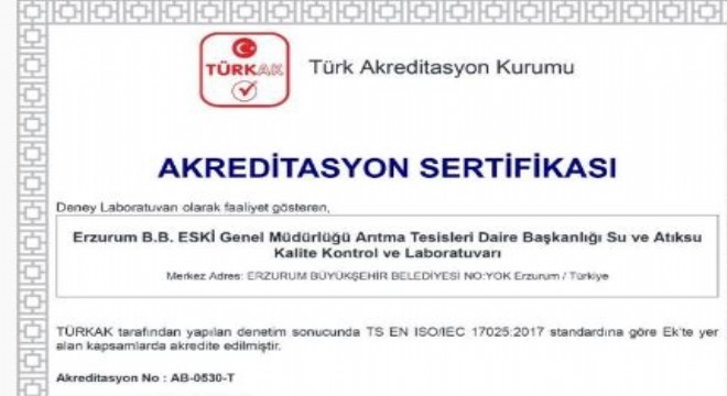 ESKİ laboratuvarı akredite edildi