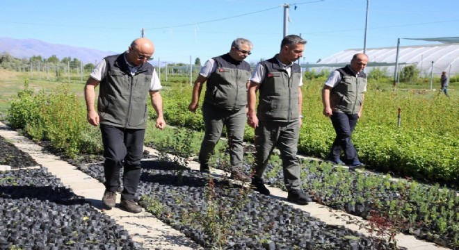Erzurum OBM de fidan üretimi gündemi