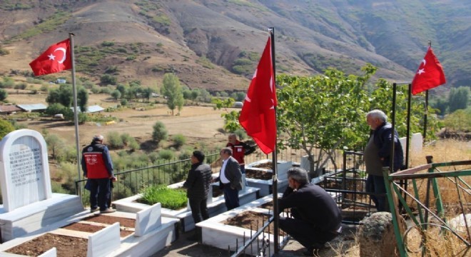 Hazarşah Aksakal şehitleri dualarla anıldı