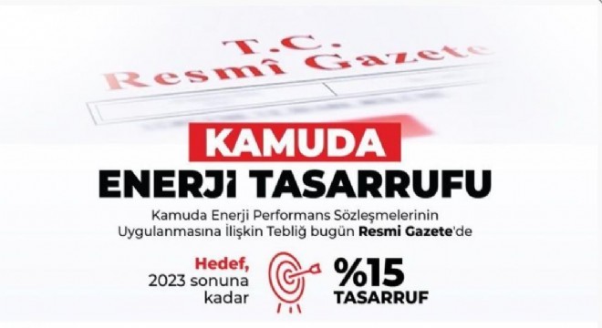 Kamu’da enerji tasarrufu dönemi başladı