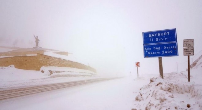 Kop’ta kar ve tipi ulaşımı olumsuz etkiledi