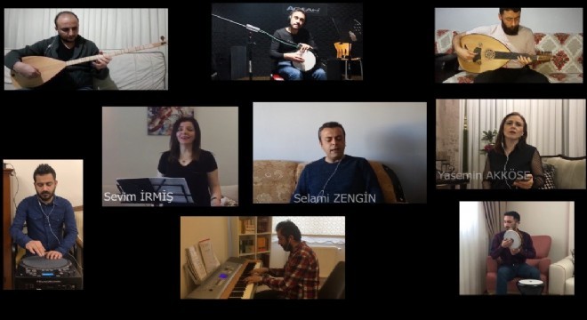 Müzik öğretmenlerinden klipli bayram kutlaması