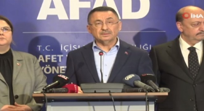 Oktay: Afet bölgesini 360 derece sürekli tarıyoruz