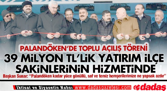 Palandöken de toplu açılış töreni