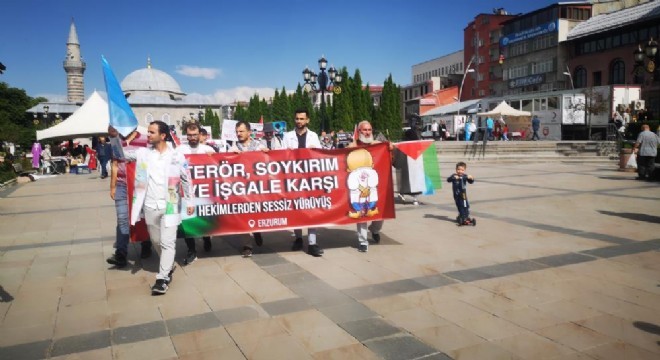Sağlıkçıların Gazze yürüyüşleri 33’üncü haftasında