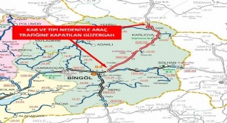 Bingöl - Erzurum karayolu trafiğe kapatıldı