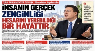 İbrahim Aydemir: İmkân büyüdükçe insanın mesuliyeti ağırlaşır
