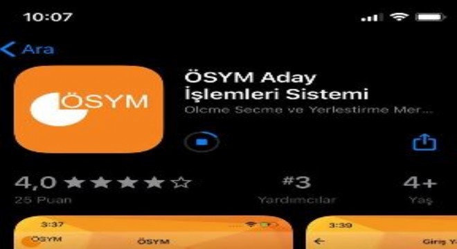 ÖSYM mobil uygulamaları erişime açıldı