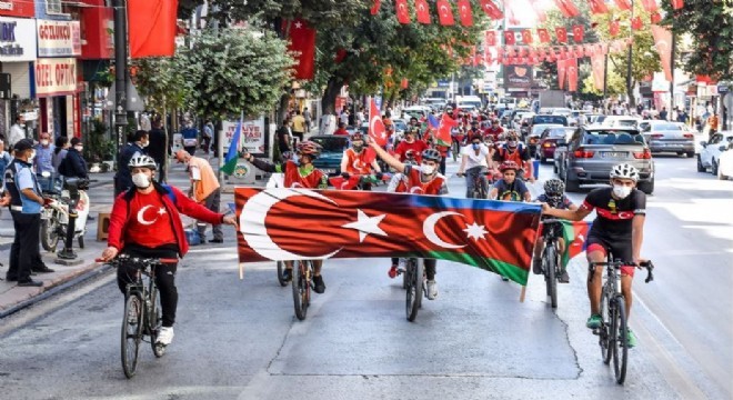 “İki Devlet Tek Millet” için pedal çevirdiler